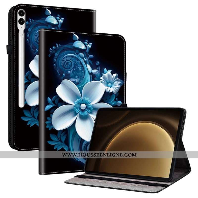 Étui Samsung Galaxy Tab S10 Plus / S9 FE Plus / S9 Plus Fleur Blanche