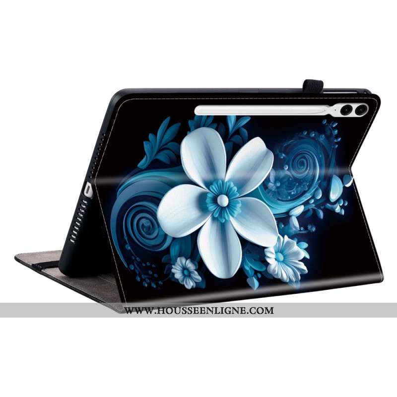 Étui Samsung Galaxy Tab S10 Plus / S9 FE Plus / S9 Plus Fleur Blanche