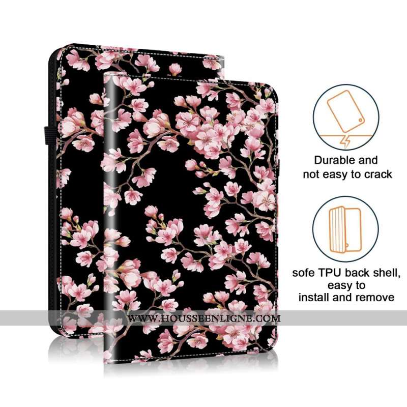 Étui Samsung Galaxy Tab S10 Plus / S9 FE Plus / S9 Plus Fleurettes