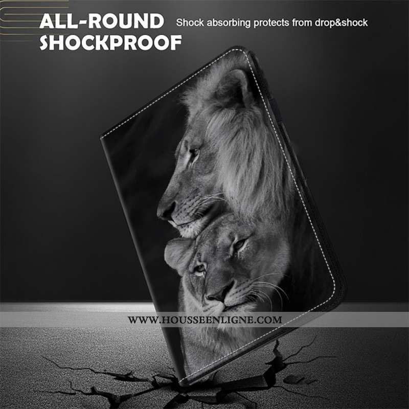Étui Samsung Galaxy Tab S10 Plus / S9 FE Plus / S9 Plus Lions