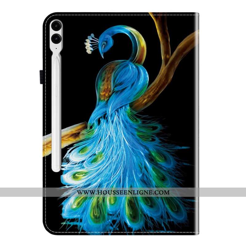 Étui Samsung Galaxy Tab S10 Plus / S9 FE Plus / S9 Plus Motif Paon