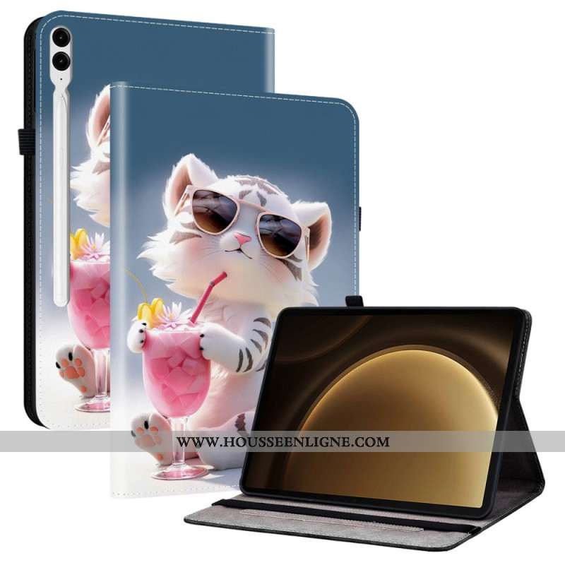 Étui Samsung Galaxy Tab S10 Plus / S9 FE Plus / S9 Plus Motif Tigre