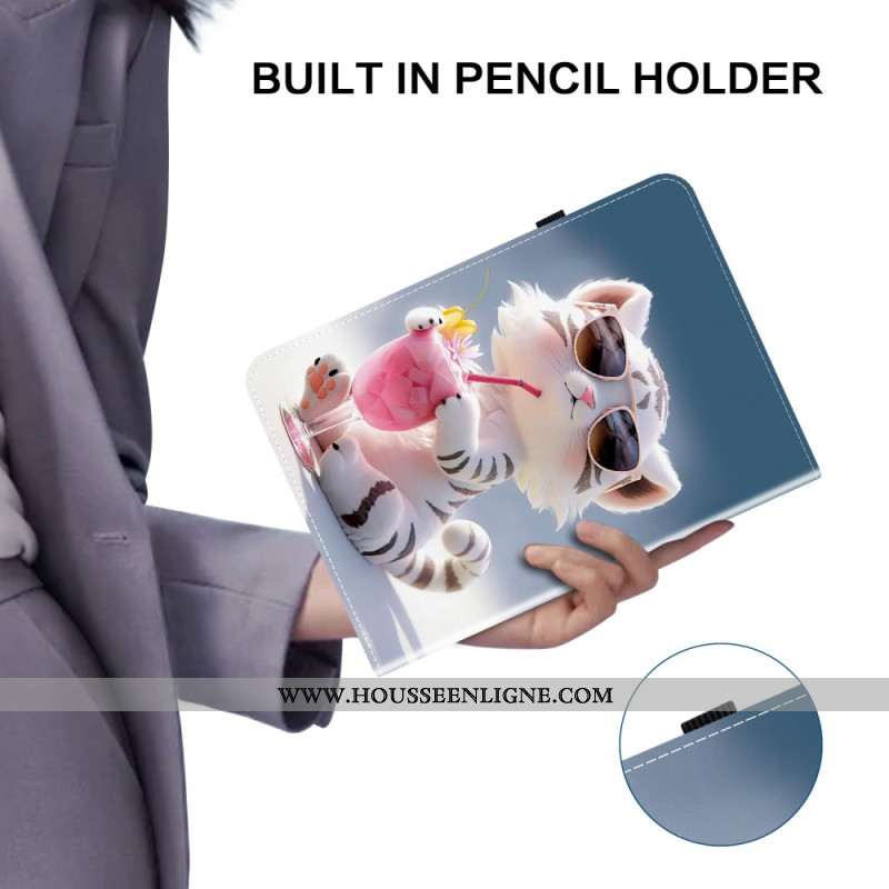 Étui Samsung Galaxy Tab S10 Plus / S9 FE Plus / S9 Plus Motif Tigre