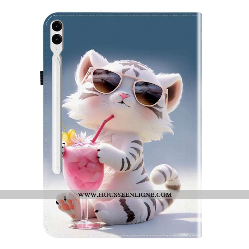 Étui Samsung Galaxy Tab S10 Plus / S9 FE Plus / S9 Plus Motif Tigre