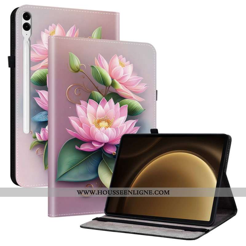 Étui Samsung Galaxy Tab S10 Plus / S9 FE Plus / S9 Plus Nénuphars