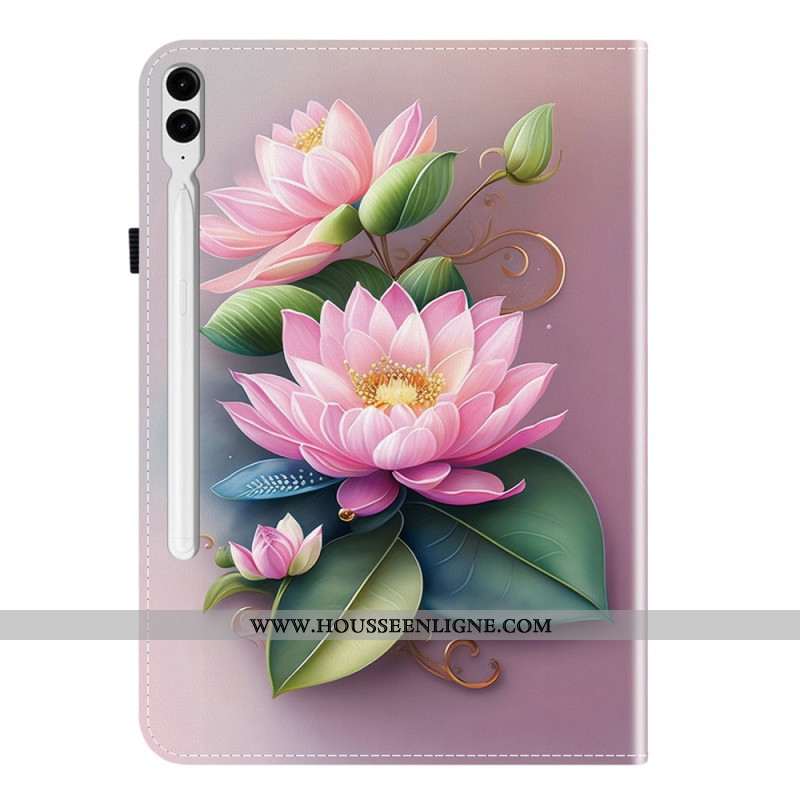 Étui Samsung Galaxy Tab S10 Plus / S9 FE Plus / S9 Plus Nénuphars