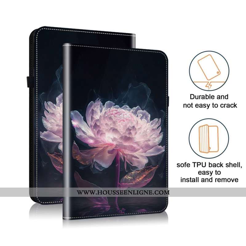 Étui Samsung Galaxy Tab S10 Plus / S9 FE Plus / S9 Plus Pivoine Violette