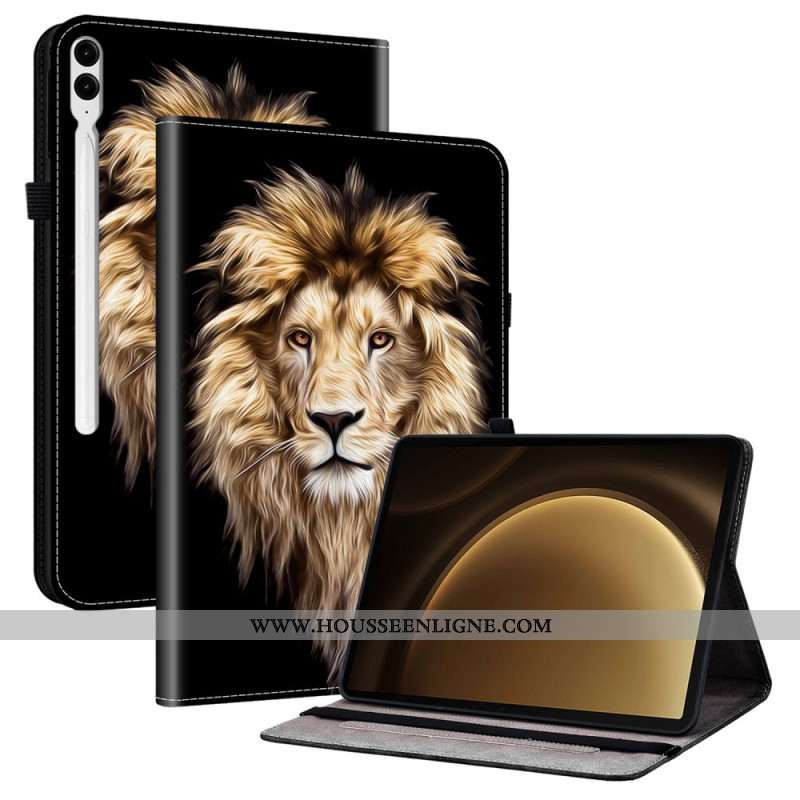 Étui Samsung Galaxy Tab S10 Plus / S9 FE Plus / S9 PlusTête de Lion