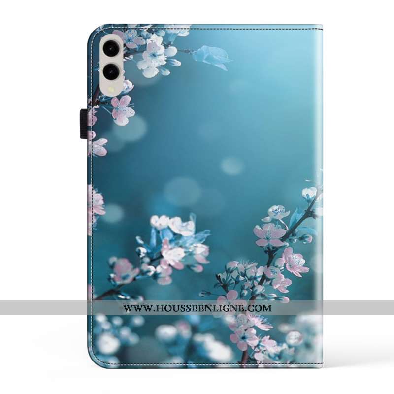 Étui Samsung Galaxy Tab S10 Plus / S9 Plus / S9 FE Plus Fleurs de Prunier