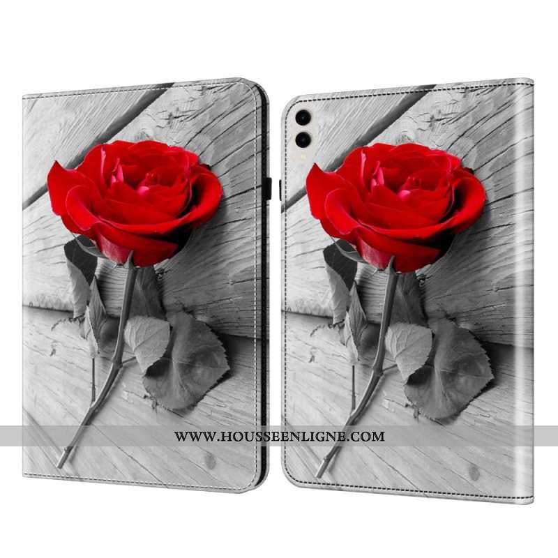 Étui Samsung Galaxy Tab S10 Plus / S9 Plus / S9 FE Plus Motif Rose