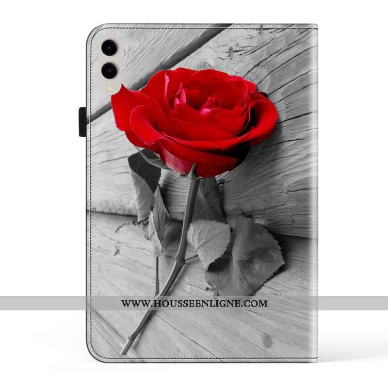 Étui Samsung Galaxy Tab S10 Plus / S9 Plus / S9 FE Plus Motif Rose
