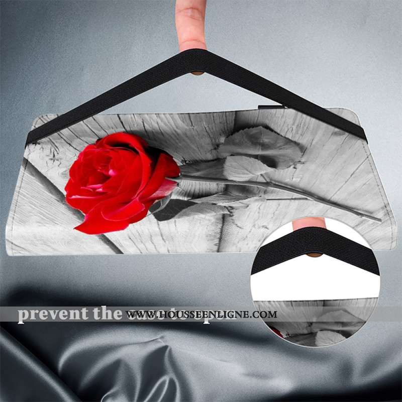 Étui Samsung Galaxy Tab S10 Plus / S9 Plus / S9 FE Plus Motif Rose