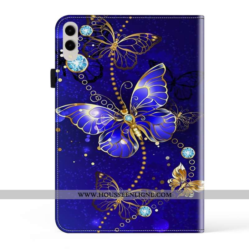 Étui Samsung Galaxy Tab S10 Plus / S9 Plus / S9 FE Plus Papillon Diamant