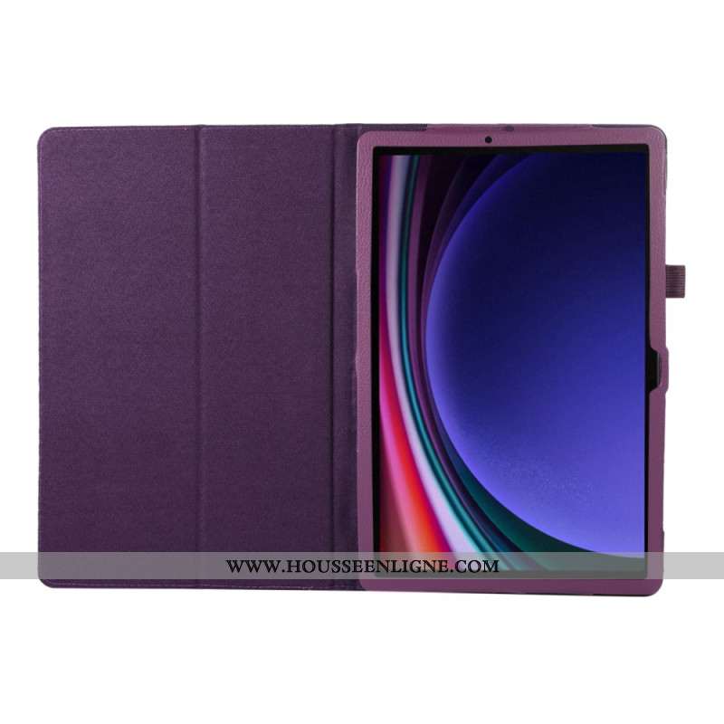 Étui Samsung Galaxy Tab S10 Plus Texture Litchi