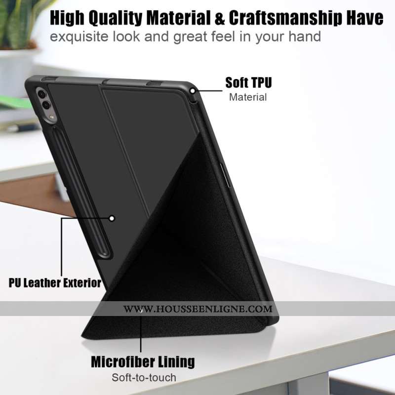 Étui Samsung Galaxy Tab S10 Plus et S9 Plus Support Origami