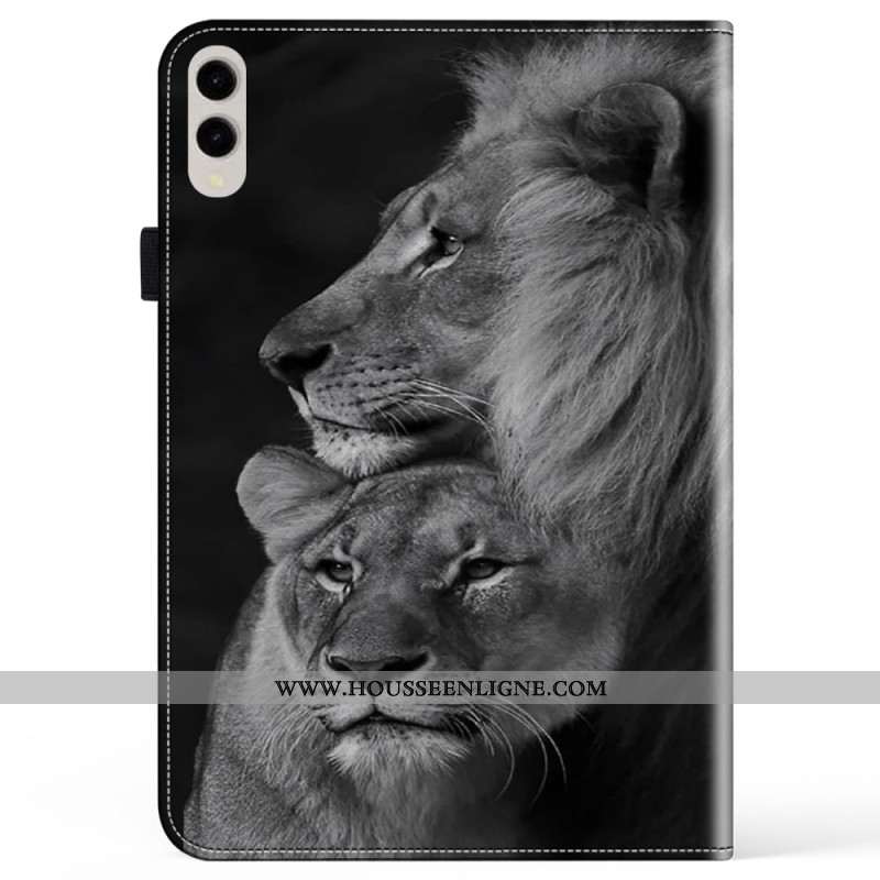 Étui Samsung Galaxy Tab S10 Ultra / S9 Ultra Couple de Lions