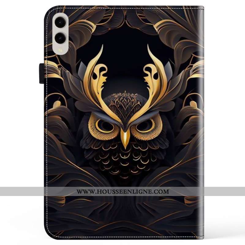 Étui Samsung Galaxy Tab S10 Ultra / S9 Ultra Hibou Doré