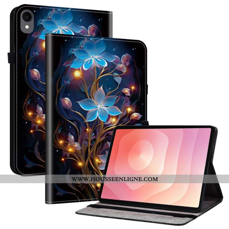 Étui Samsung Galaxy Tab S11 Fleurettes Bleues