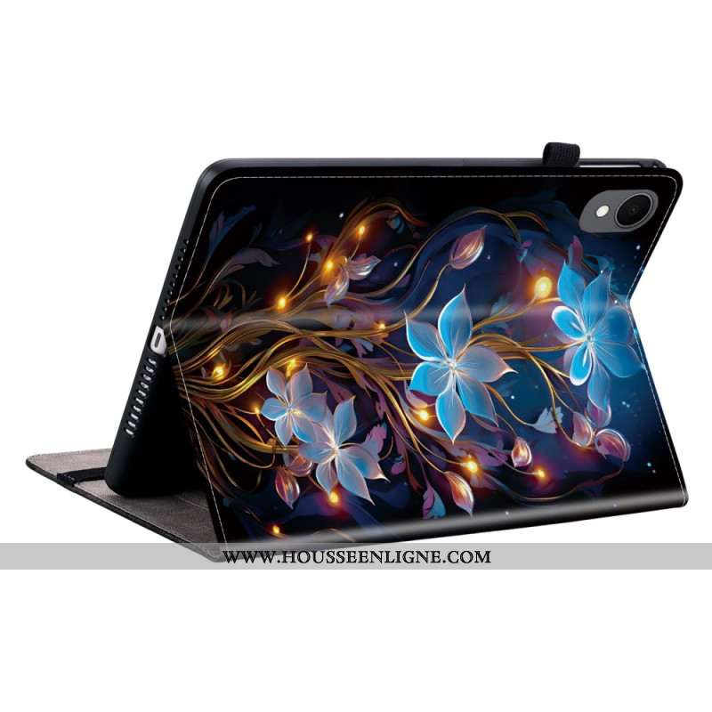 Étui Samsung Galaxy Tab S11 Fleurettes Bleues