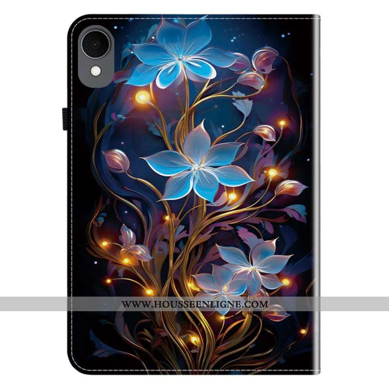 Étui Samsung Galaxy Tab S11 Fleurettes Bleues