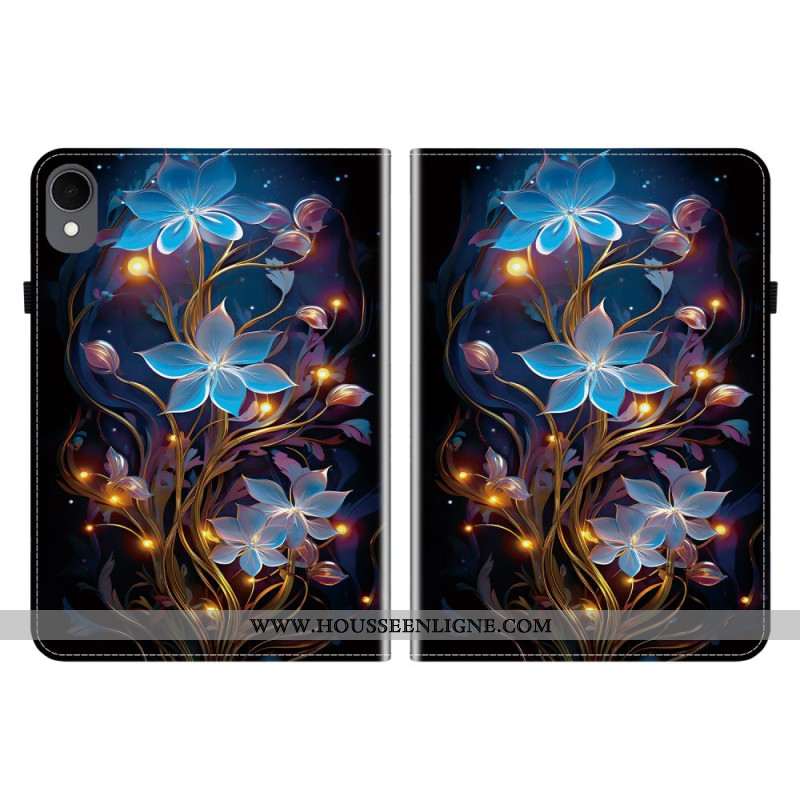 Étui Samsung Galaxy Tab S11 Fleurettes Bleues