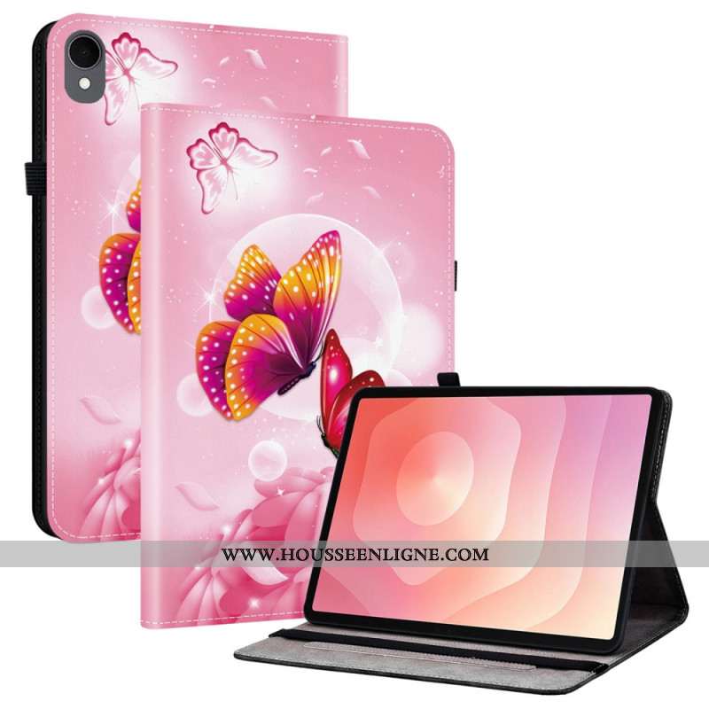 Étui Samsung Galaxy Tab S11 Papillons Roses