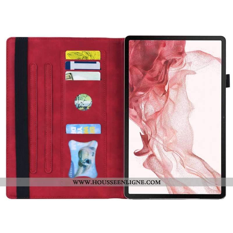 Étui Samsung Galaxy Tab S11 / S10 Lite / S10 FE / S9 / S9 FE / S8 / S7 Porte-Stylet et Pochette Fron