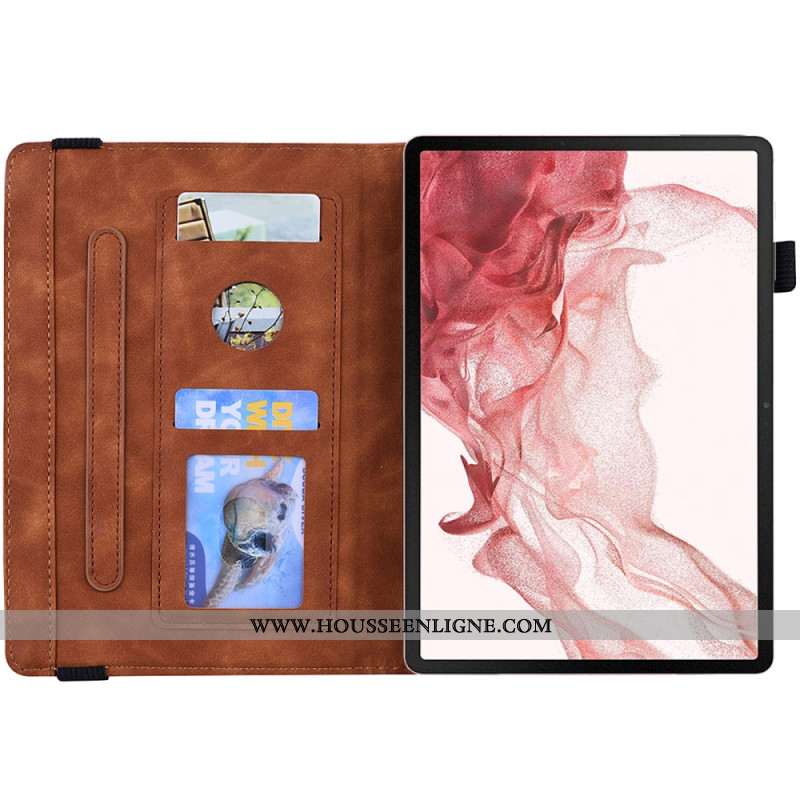 Étui Samsung Galaxy Tab S11 Ultra Effet Daim Mandala
