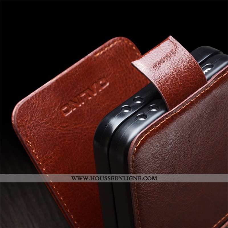 Étui Samsung Galaxy Z Flip 7 FE / Z Flip 6 Cuir Véritable