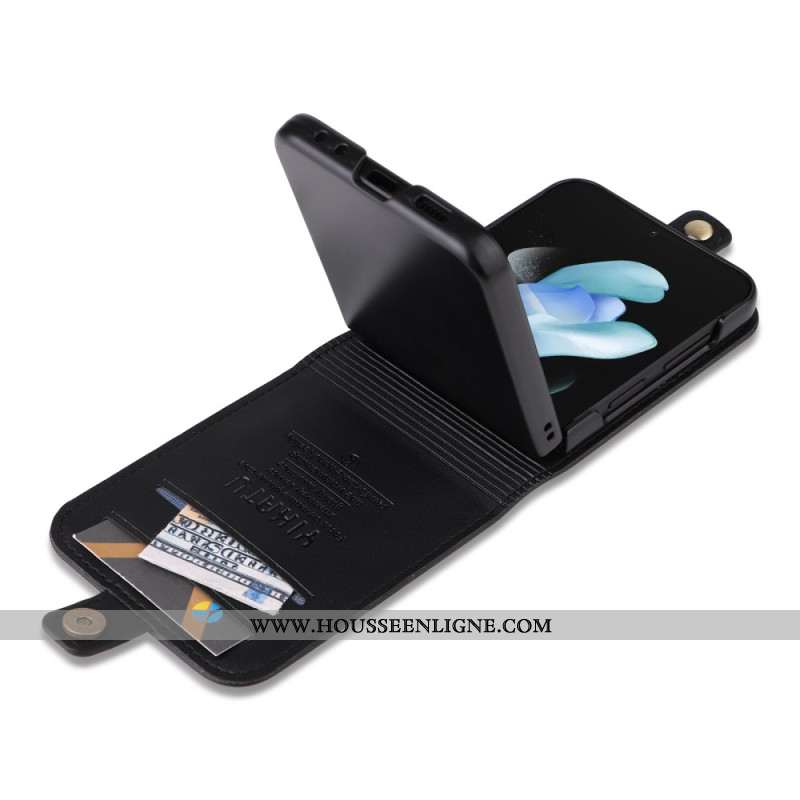Étui Samsung Galaxy Z Flip 7 FE / Z Flip 6 Porte-Cartes et Fermoir