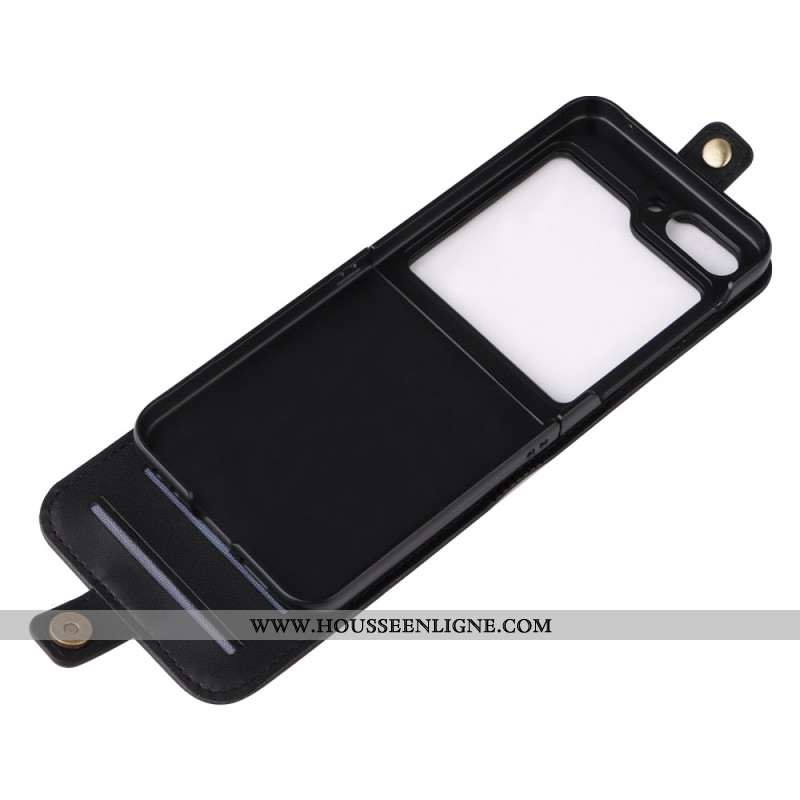 Étui Samsung Galaxy Z Flip 7 FE / Z Flip 6 Porte-Cartes et Fermoir
