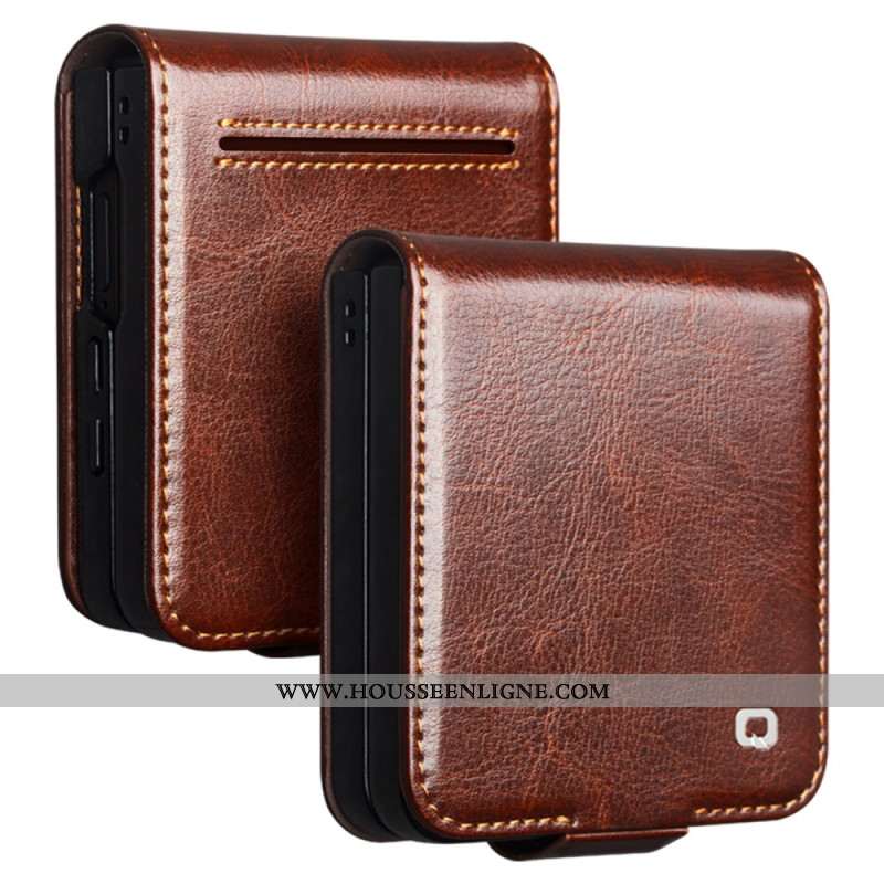 Étui Samsung Galaxy Z Flip 7 Porte-Carte QIALINO