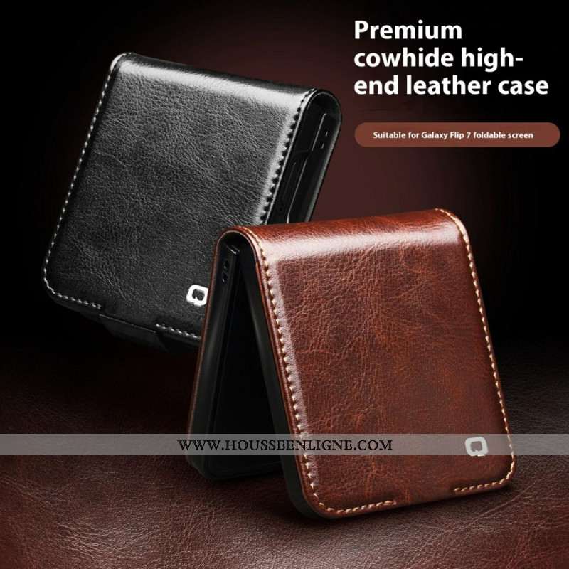 Étui Samsung Galaxy Z Flip 7 Porte-Carte QIALINO