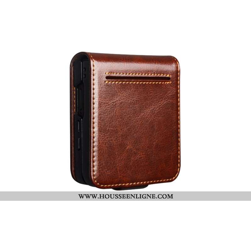 Étui Samsung Galaxy Z Flip 7 Porte-Carte QIALINO