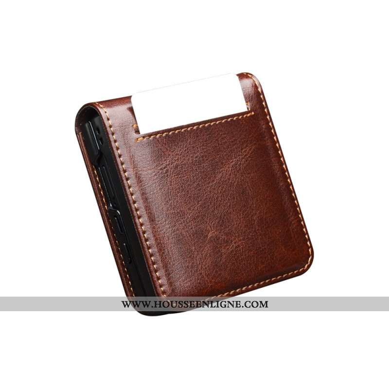 Étui Samsung Galaxy Z Flip 7 Porte-Carte QIALINO