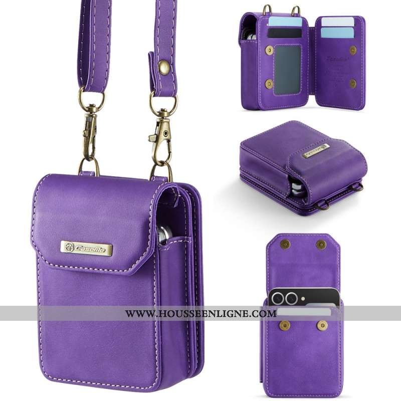 Étui Samsung Galaxy Z Flip Style Sacoche Protection RFID et Bandoulière