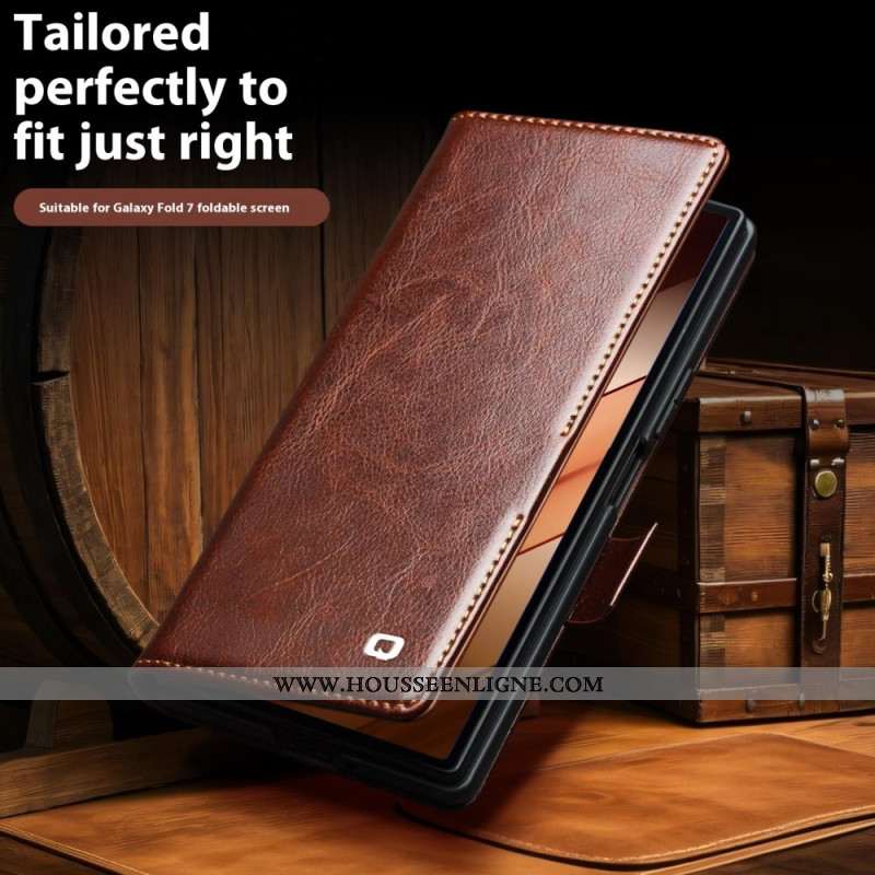 Étui Samsung Galaxy Z Fold 7 Cuir Porte-Cartes