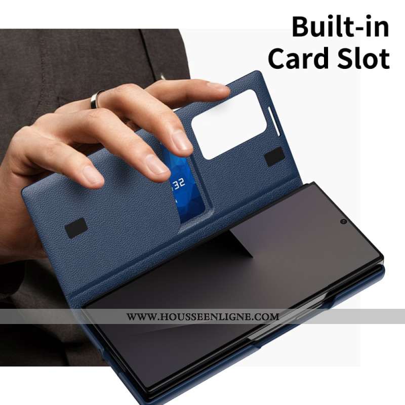 Étui Samsung Galaxy Z Fold 7 Porte-Cartes et Fenêtre Intelligente