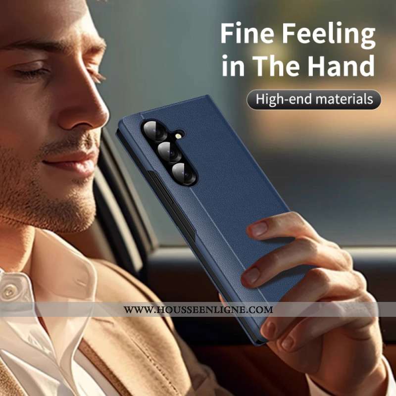 Étui Samsung Galaxy Z Fold 7 Porte-Cartes et Fenêtre Intelligente