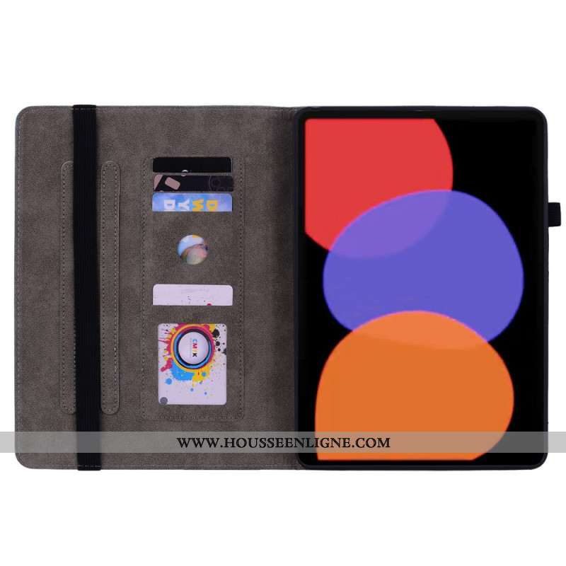 Étui Xiaomi Pad 6 / 6 Pro Effet Cuir Roses