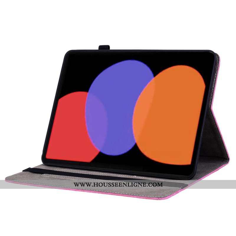 Étui Xiaomi Pad 6 / 6 Pro Effet Cuir Roses