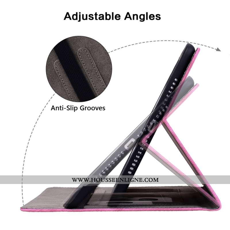 Étui Xiaomi Pad 6 / 6 Pro Effet Cuir Roses