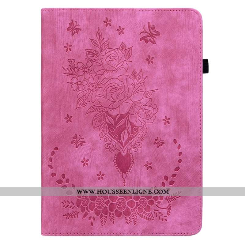 Étui Xiaomi Pad 6 / 6 Pro Effet Cuir Roses