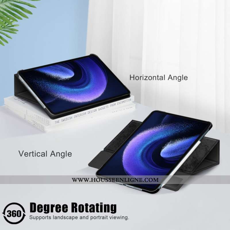 Étui Xiaomi Pad 6 Pro Support Rotatif et Porte-Stylet