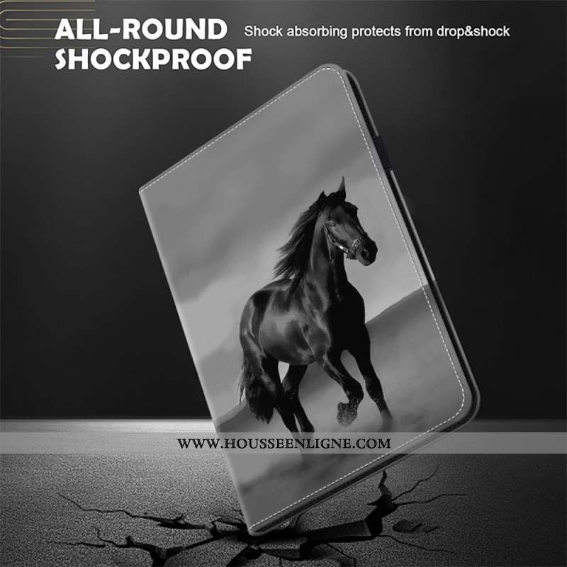 Étui Xiaomi Pad 7 / 7 Pro Cheval Noir