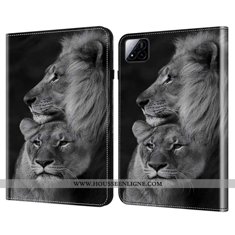 Étui Xiaomi Pad 7 / 7 Pro Couple de Lions