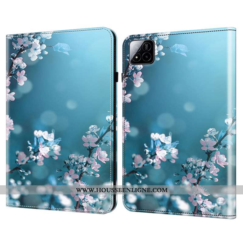 Étui Xiaomi Pad 7 / 7 Pro Fleurs de Pêcher