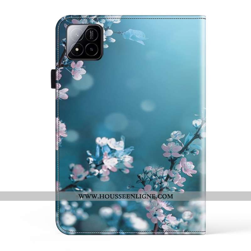 Étui Xiaomi Pad 7 / 7 Pro Fleurs de Pêcher