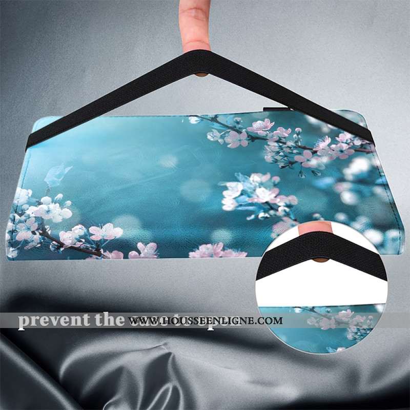 Étui Xiaomi Pad 7 / 7 Pro Fleurs de Pêcher