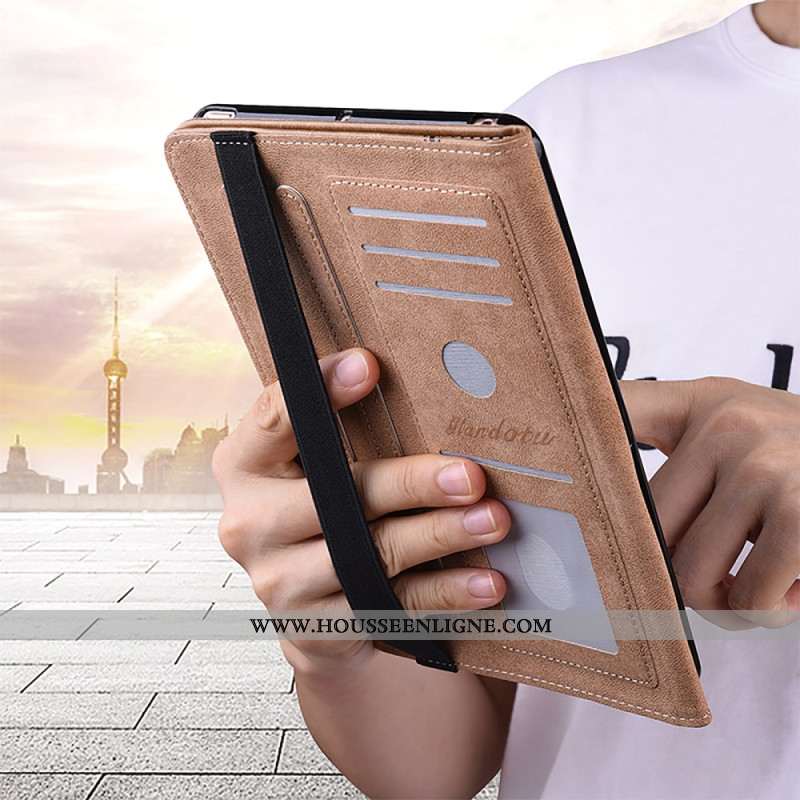 Étui Xiaomi Pad 7 / 7 Pro Papillons Bleus et Diamants